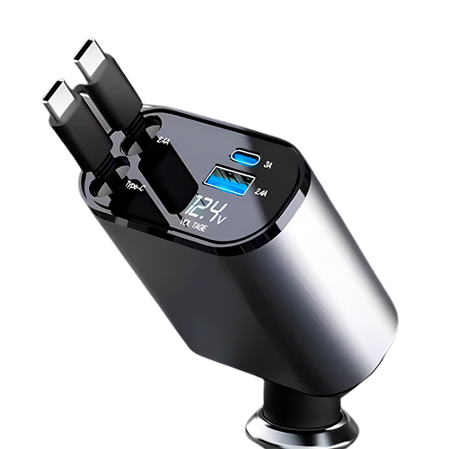 CARGA RAPIDA 120W DE COCHE 4 EN 1